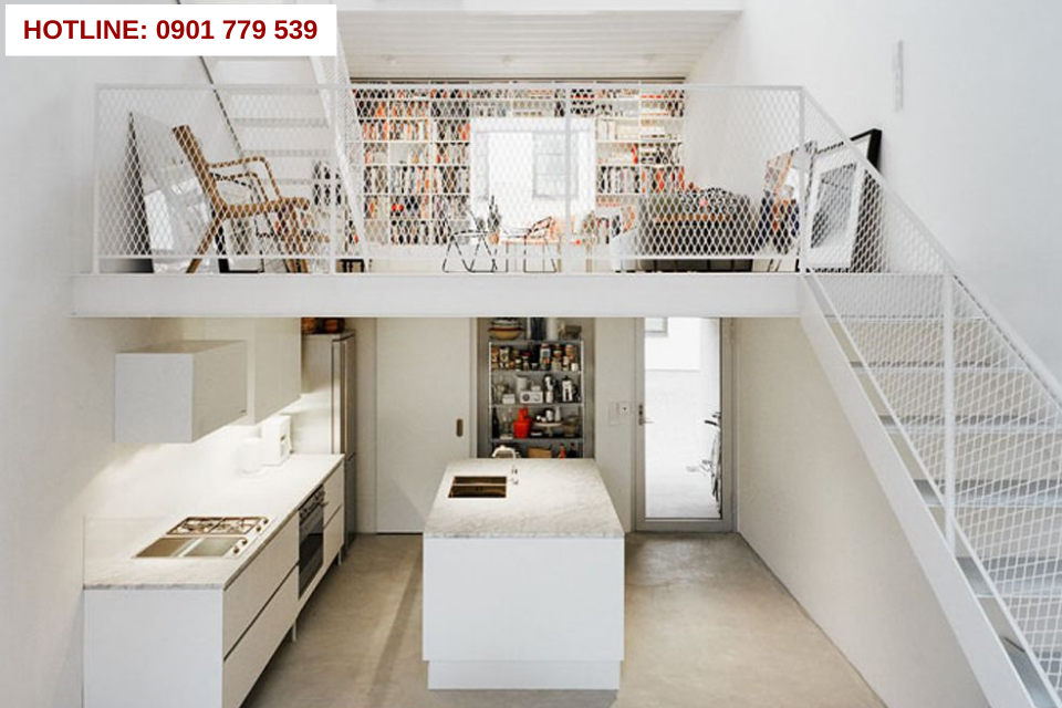 Mẫu nhà đẹp cấp 4 có gác lửng 1