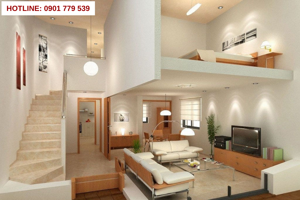 Mẫu nhà đẹp cấp 4 có gác lửng 10