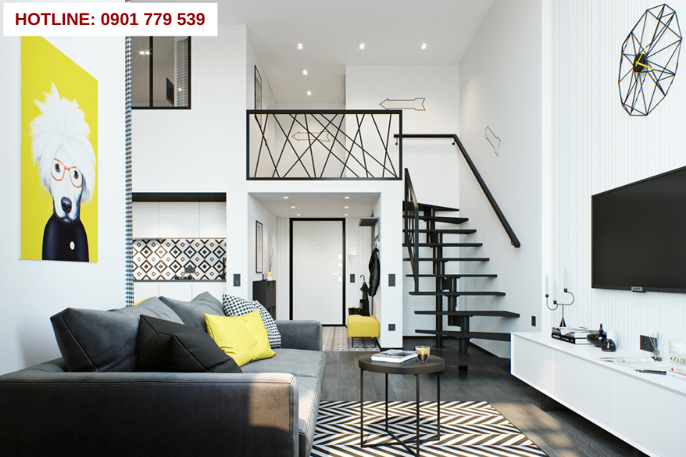 Mẫu nhà đẹp cấp 4 có gác lửng 6