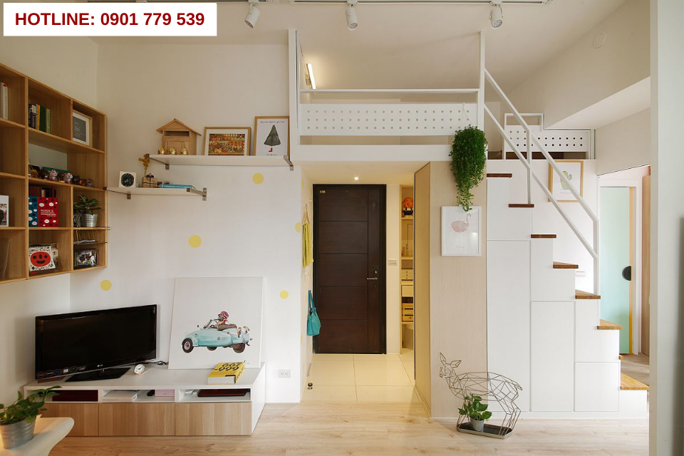 Mẫu nhà đẹp cấp 4 có gác lửng 8
