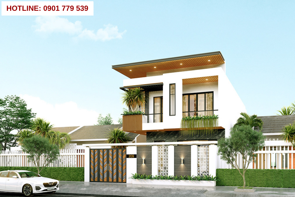 Thiết kế nhà ống 2 tầng 2