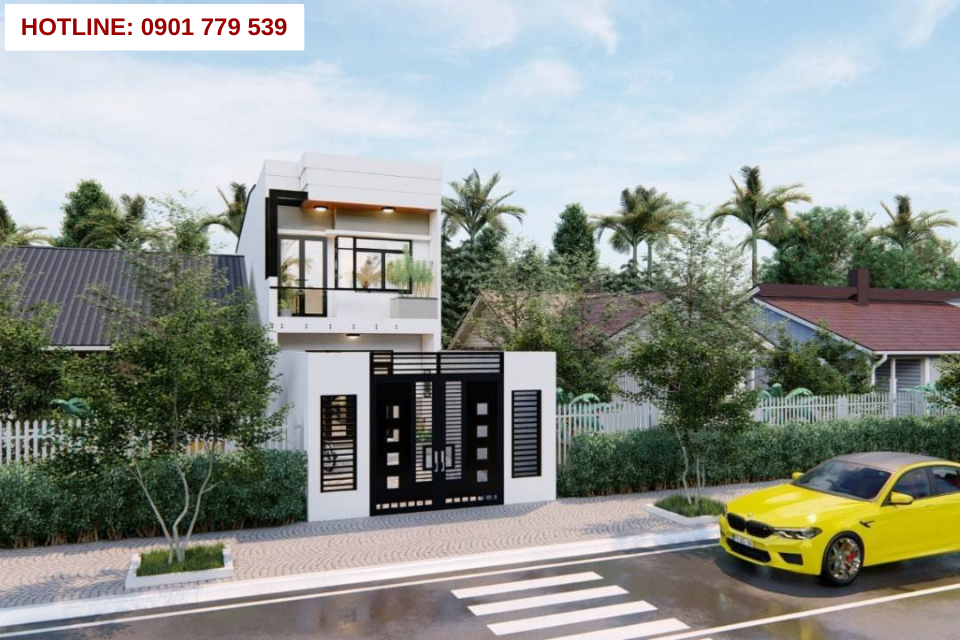 Thiết kế nhà ống 2 tầng 3