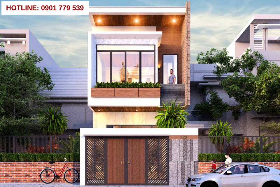 Thiết kế nhà ống 2 tầng 4