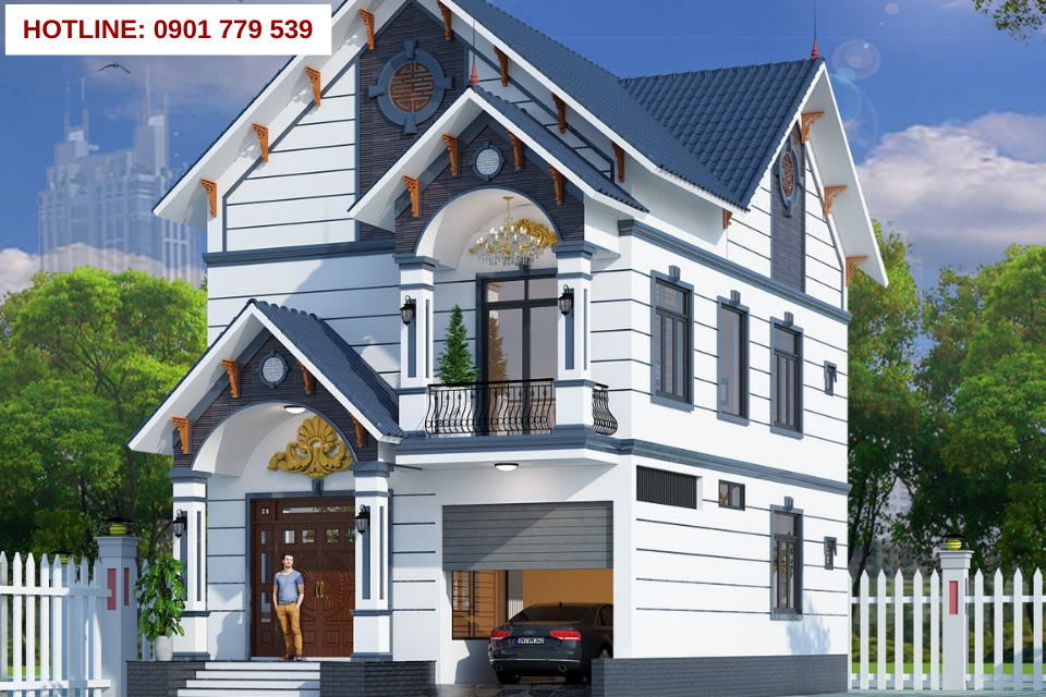 Thiết kế nhà 2 tầng đẹp mái thái 6